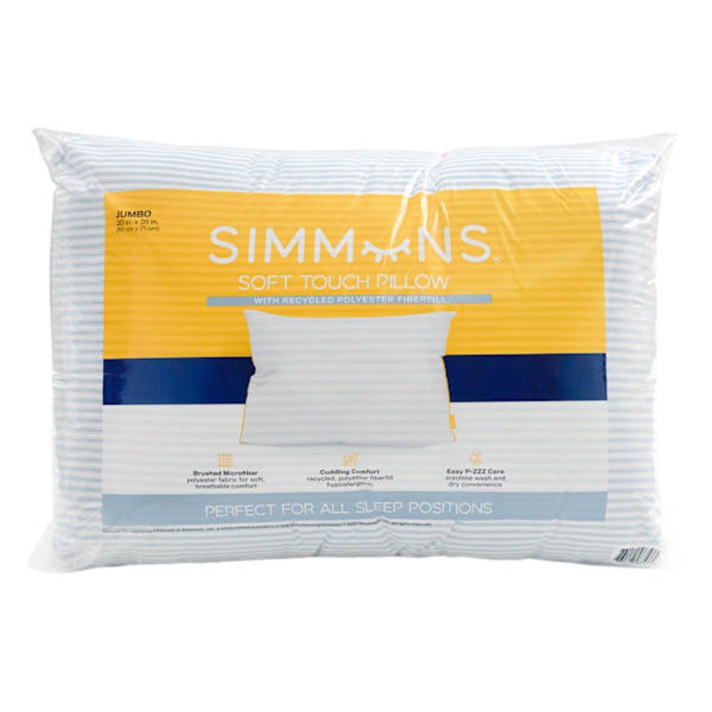 Simmons Soft Touch Jumbo Bed Pillow