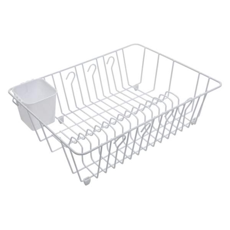 Wire Dish Drainer, White