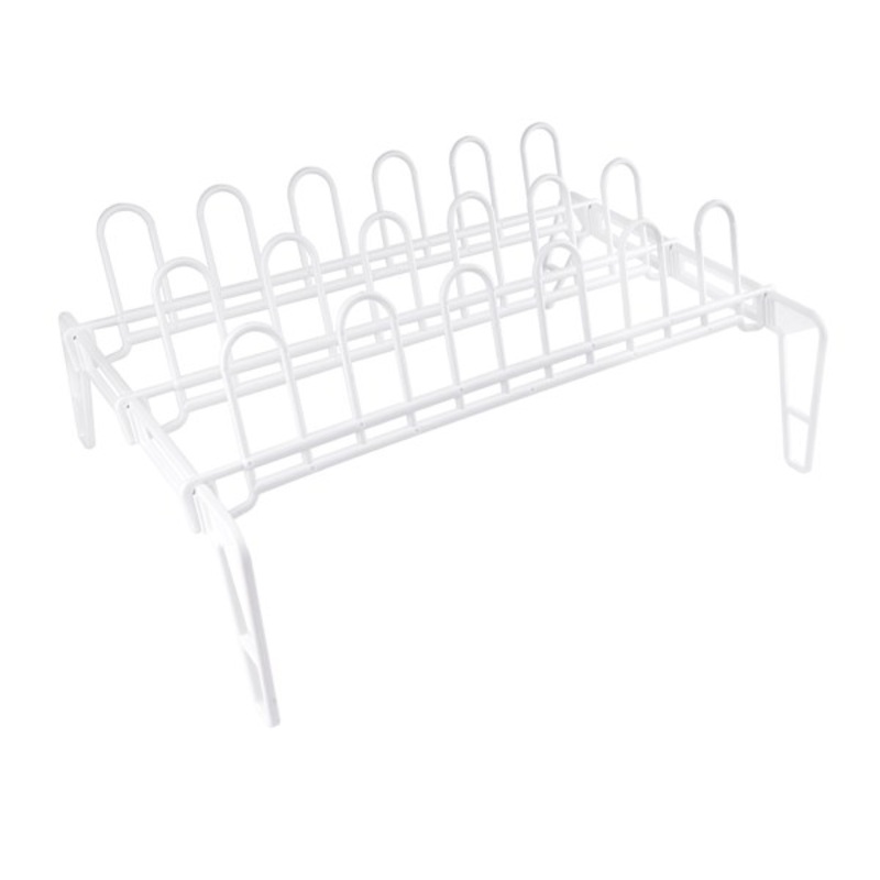 9-Pair Shoe Rack, White