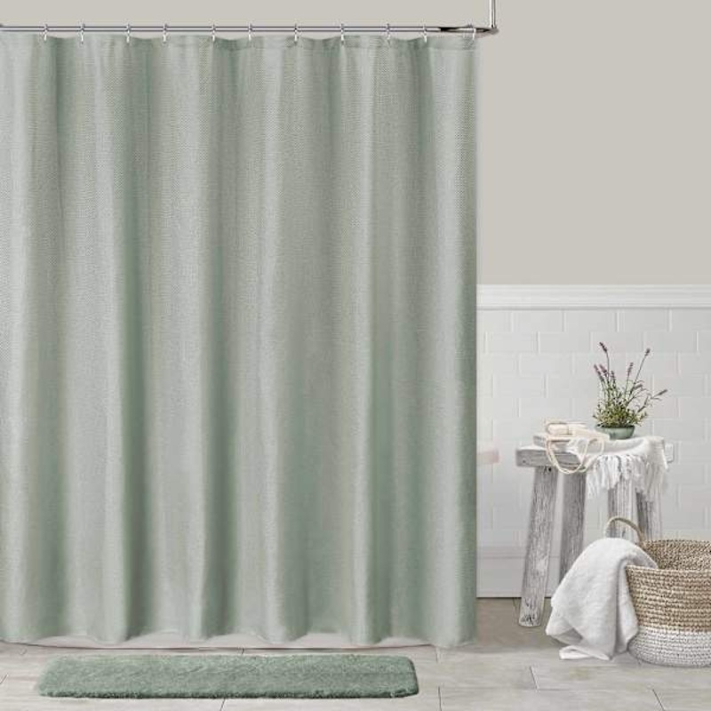 Sage Cassie Shower Curtain, 72″
