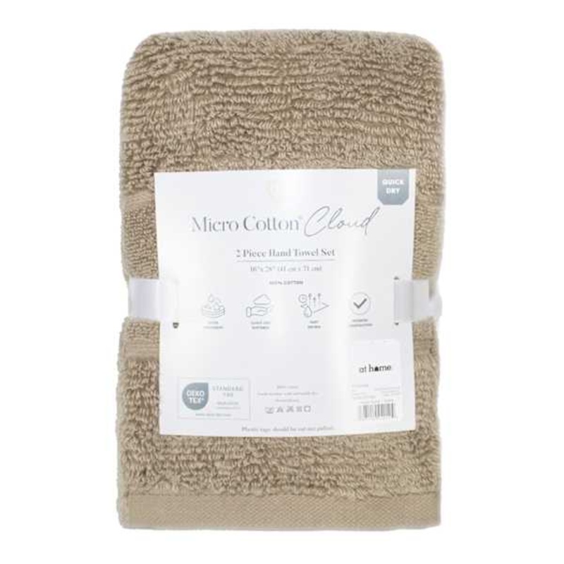 2-Pack Sable Cloud Hand Towel Set