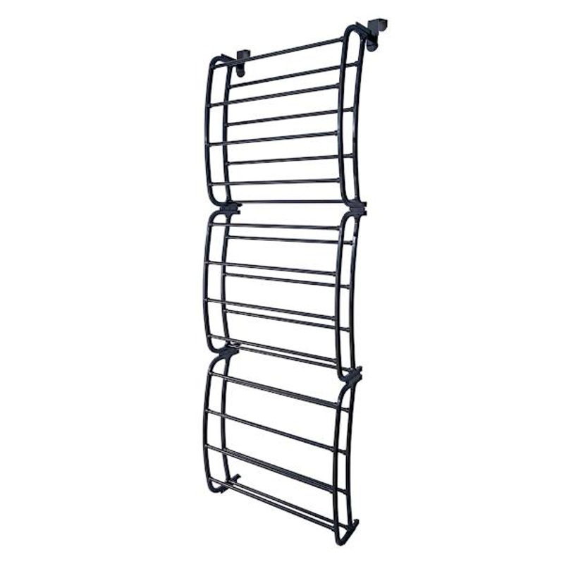 36-Pair Over The Door Shoe Organizer, Black