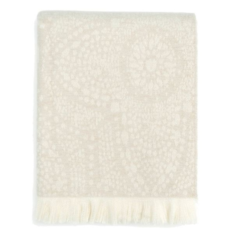 Neutral Arabesque Woven Throw Blanket, 50×60