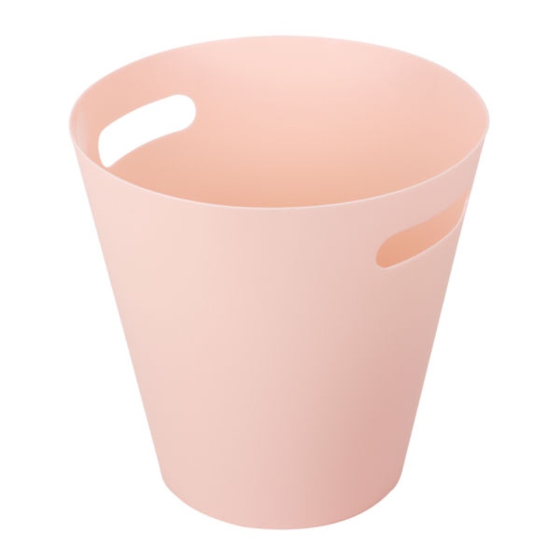 Light Pink Round Wastebasket, 5l