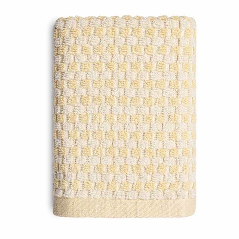 Plush Performance Yellow Popcorn Cotton Hand Towel, 16×28