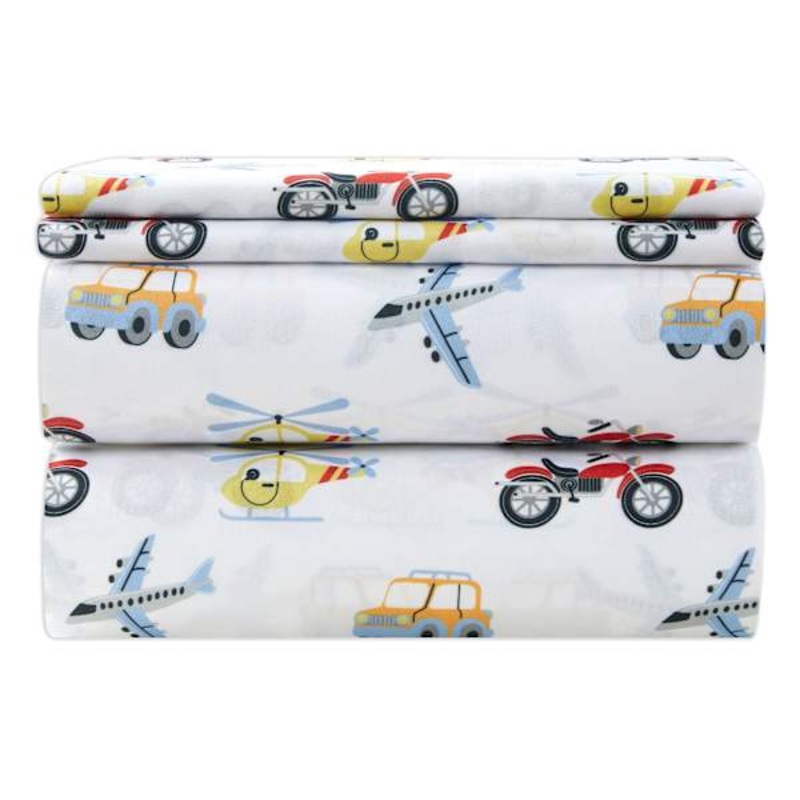 Tiny Dreamers 4-Piece Ride Away Sheet Set, Full