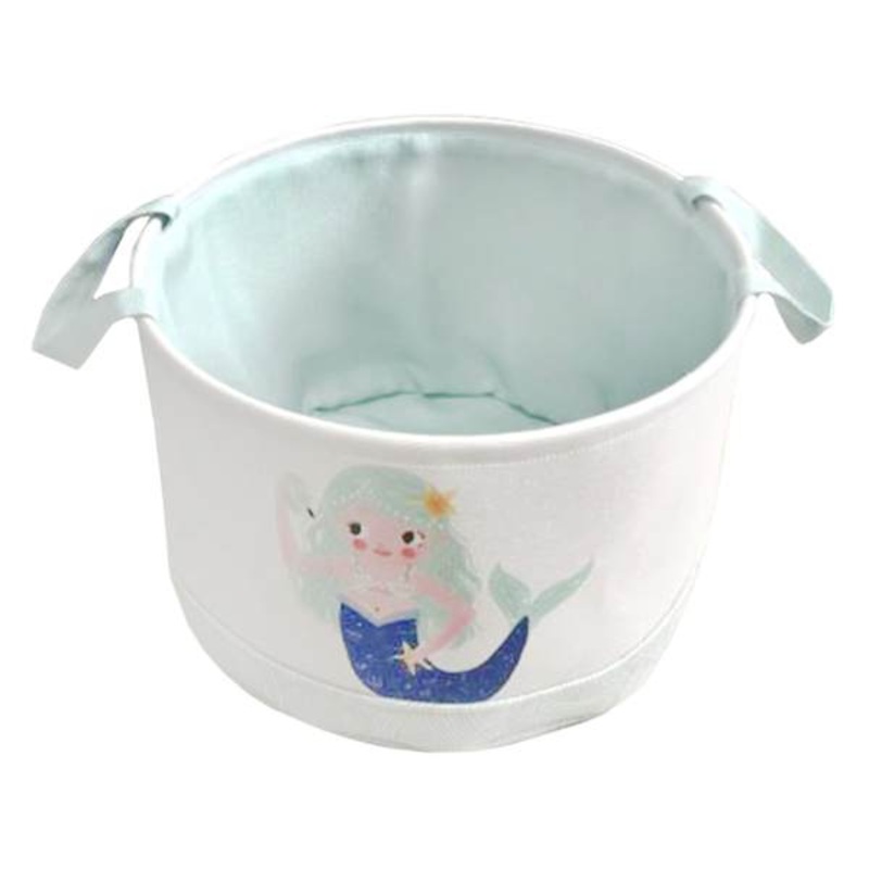 Tiny Dreamers Mermaid Round Storage Bin, Large