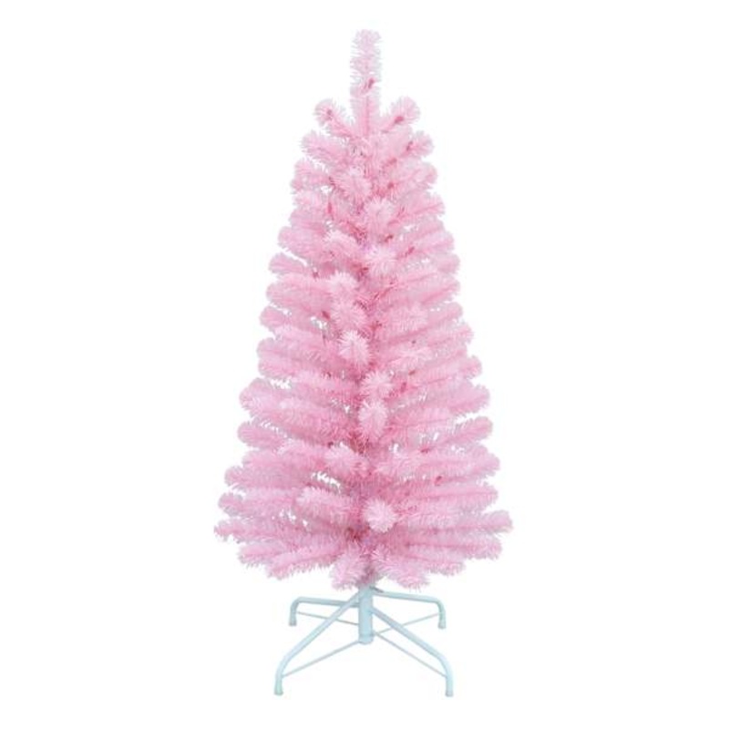 (A15) Pre-Lit LED Light Pink Fir Christmas Tree, 4′
