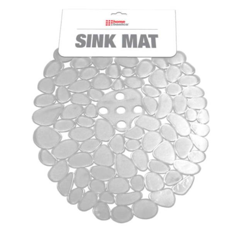 Stone Rubber Sink Mat, Clear