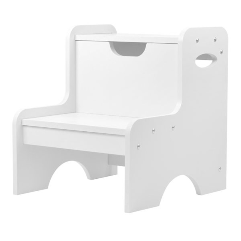 Tiny Dreamers Kids White Step Stool