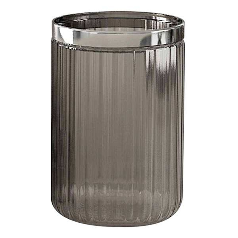 Smoked Glass Bath Tumbler, 5″
