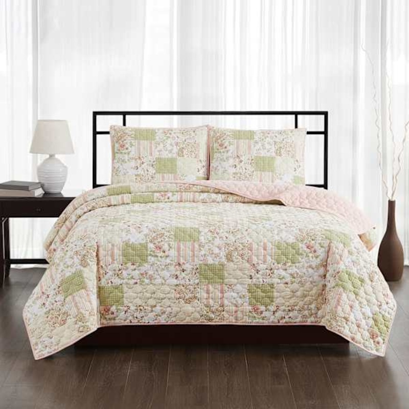 3-Piece Shelly Multicolor Quilt Set, King