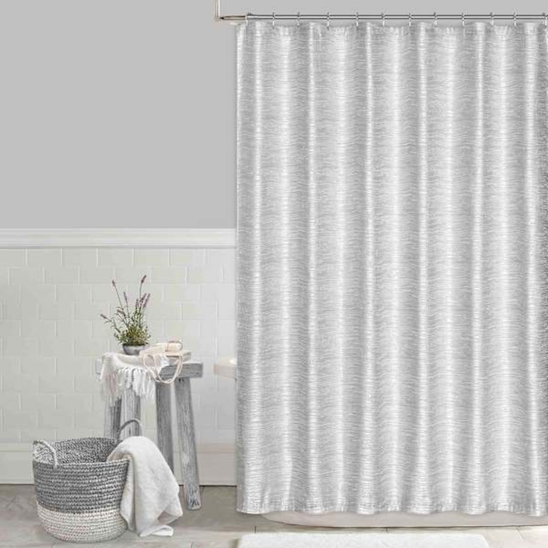 Parker Black Shower Curtain, 72″