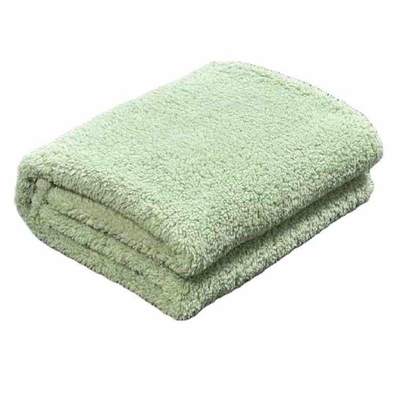 Sage Green Sherpa Throw Blanket, 50×60