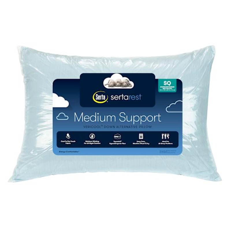 Serta Extra Cooling Bed Pillow, Standard/Queen