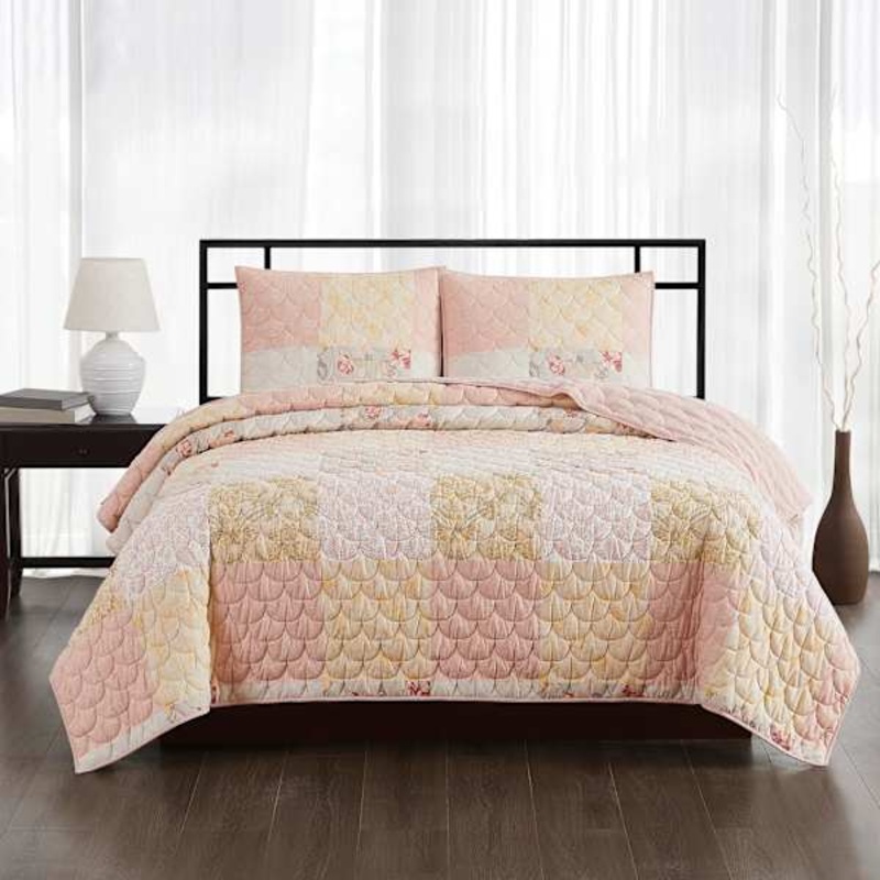 3-Piece Renee Multicolor Quilt Set, King