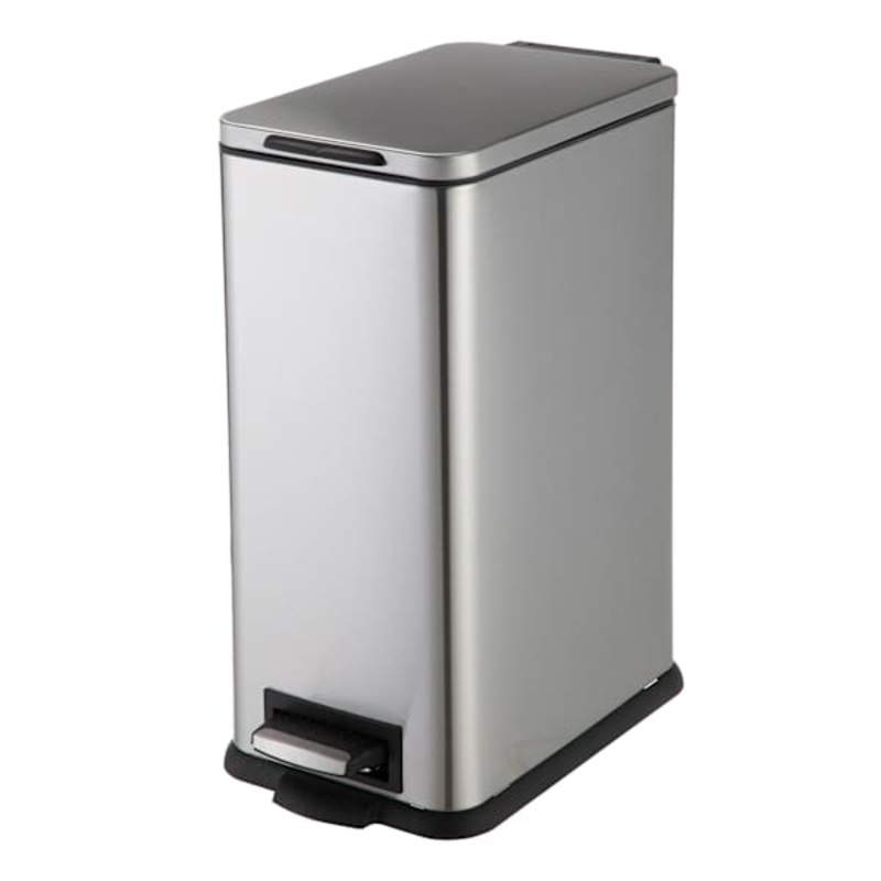 Stainless Slim Trash Can, 16.7″