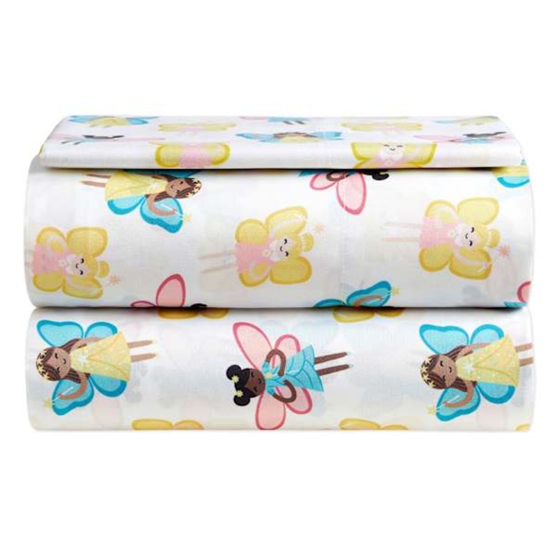 Tiny Dreamers 3-Piece Fairy Garden Sheet Set, Twin