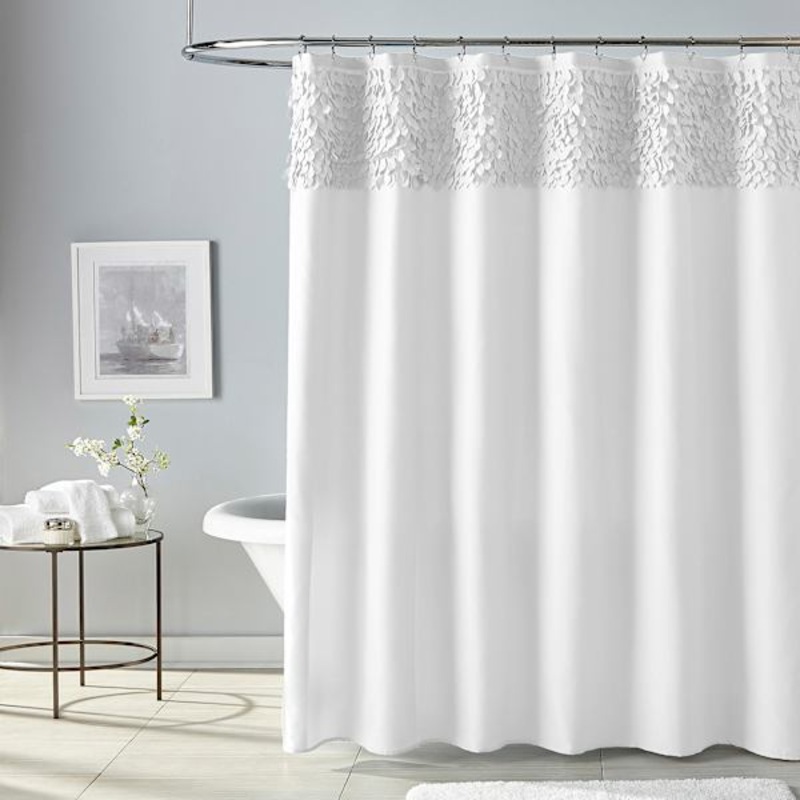 White Ivy Shower Curtain, 72″