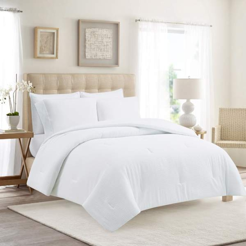 White Microfiber Comforter, King
