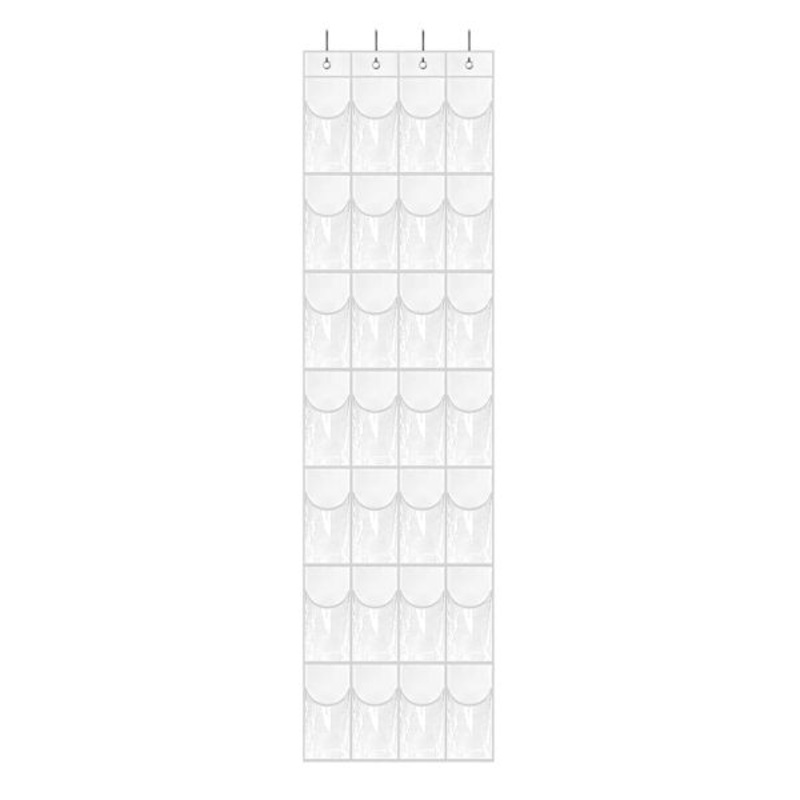 28-Pocket Clear Over The Door Shoe Closet Organizer