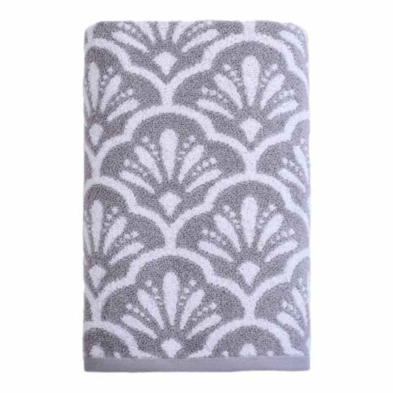 Luxury Jacquard Grey Bath Towel, 30×56