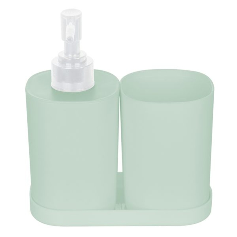 3-Piece Aqua Countertop Accessories Set