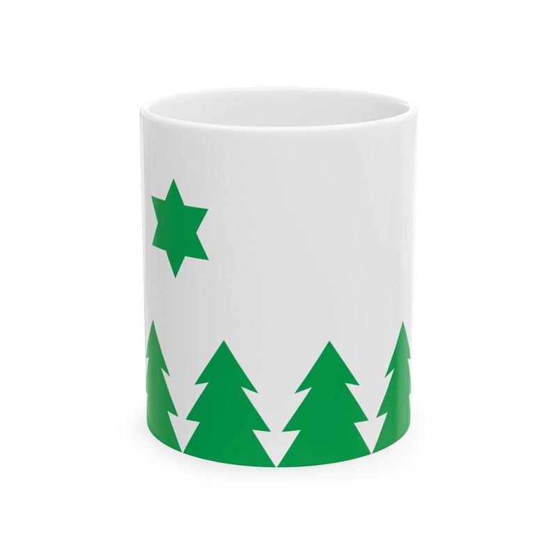 Avinurme valla lipp (Estonia) White Coffee Mug