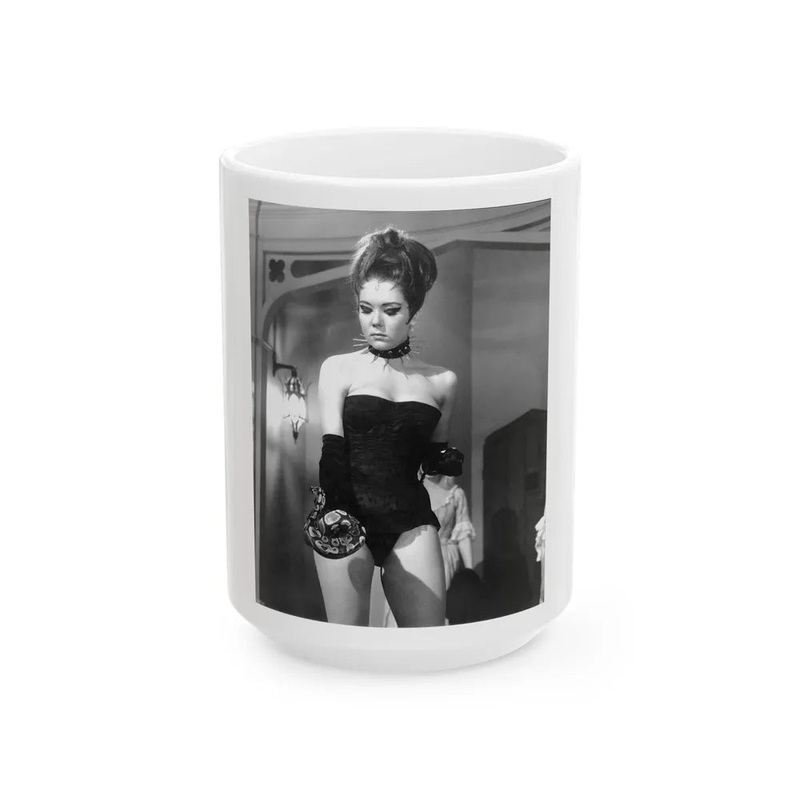 Diana Rigg #08 (Vintage Female Icon) White Coffee Mug