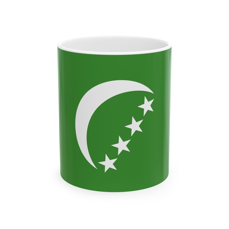 Flag of the Comoros 1978-1992 3-2 (Comoros) White Coffee Mug
