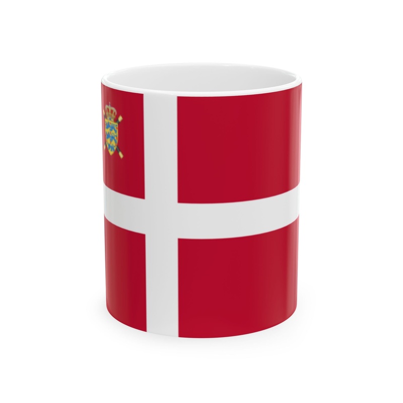 Standard of the Chief of the Defense Staff of Denmark (Denmark) White Coffee Mug