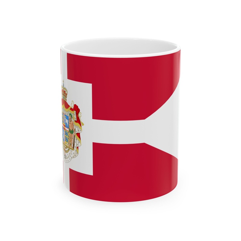 Royal Standard of Denmark (Denmark) White Coffee Mug