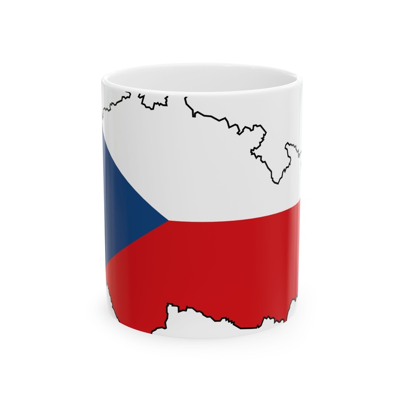 Silhouette of Czech (Czech Republic) White Coffee Mug