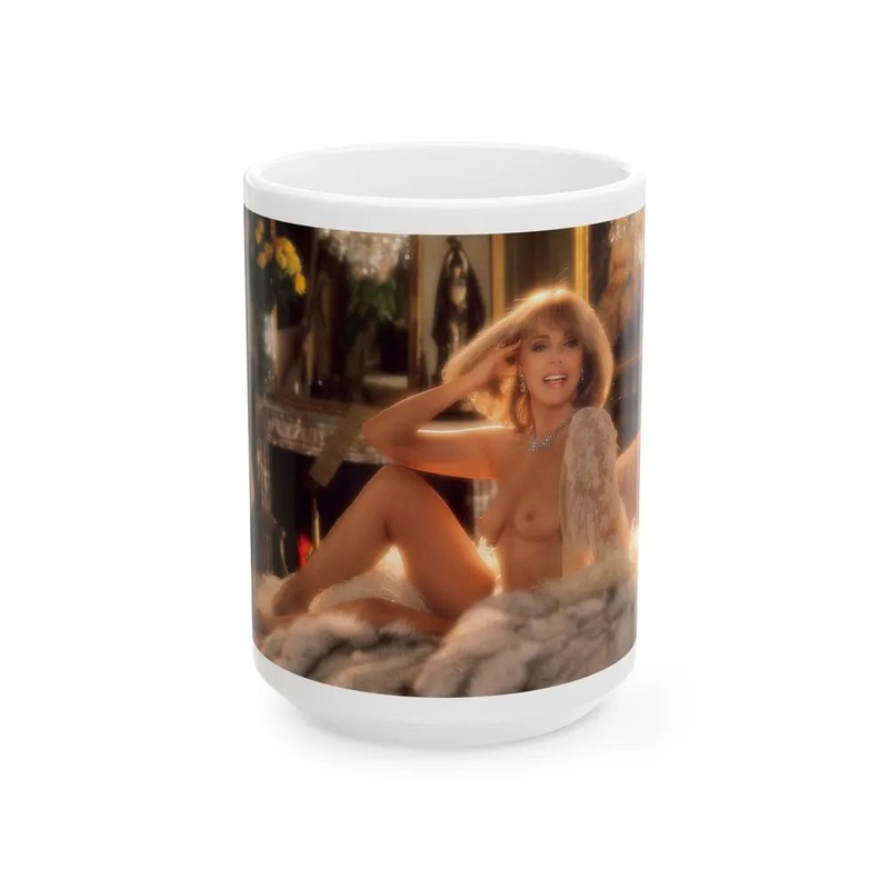 Terry Moore #406 – Unreleased Aug. ’84 Playboy Photo from shoot topless in lingerie & heels (Vintage Female Icon) White Coffee Mug