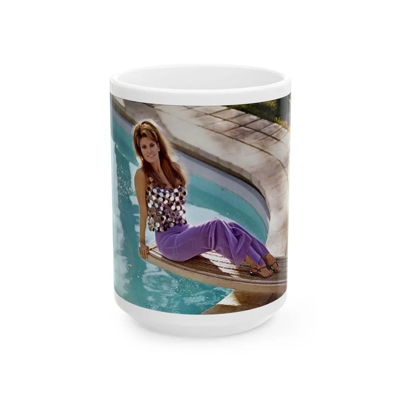 Raquel Welch #271 (Vintage Female Icon) White Coffee Mug