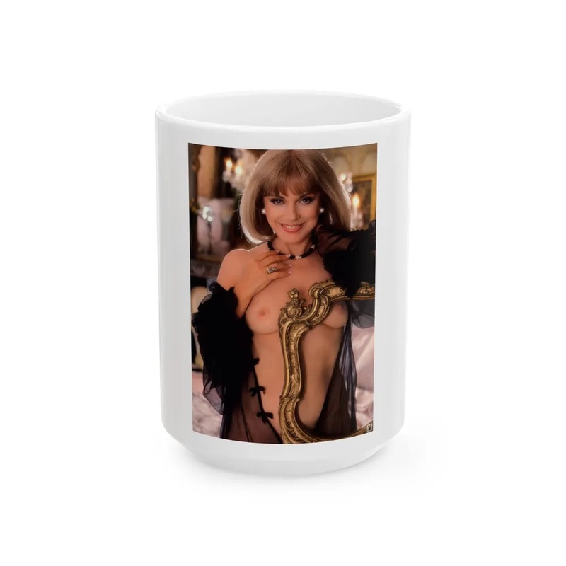Terry Moore #401 – Unreleased Aug. ’84 Playboy Photo from shoot topless in lingerie (Vintage Female Icon) White Coffee Mug