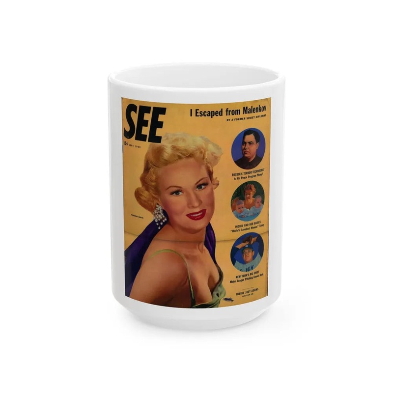 Virginia Mayo #194 – Mag. Cover (Vintage Female Icon) White Coffee Mug