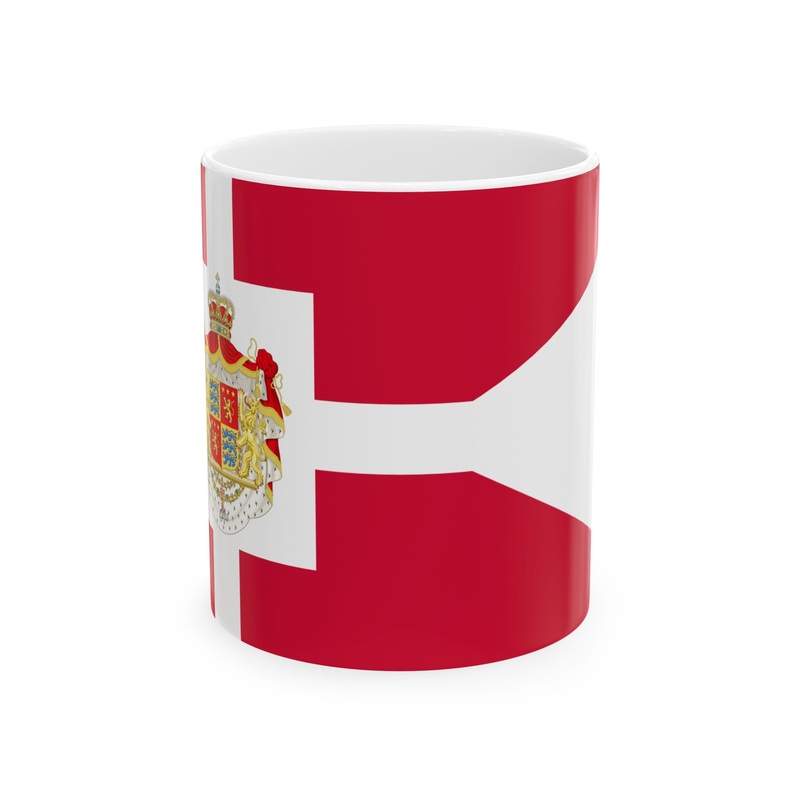 Standard of Prince Henrik Prince Consort of Denmark 2002-2018 (Denmark) White Coffee Mug