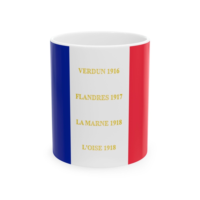 208e regiment dinfanterie-drapeau (France) White Coffee Mug