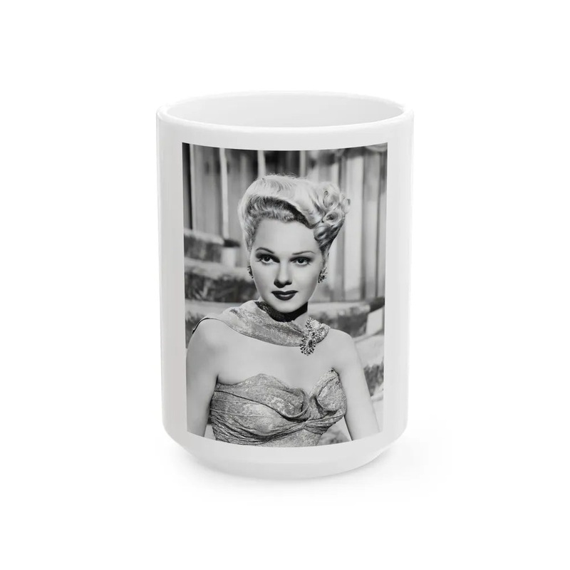 Adele Jergens #132 (Vintage Female Icon) White Coffee Mug