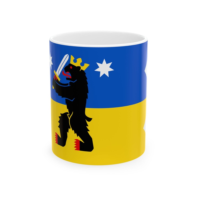Satakunta-flag (Finland) White Coffee Mug