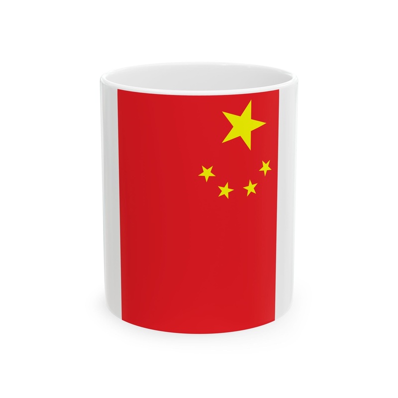 Vertical Flag of the Peoples Republic of China (China) White Coffee Mug