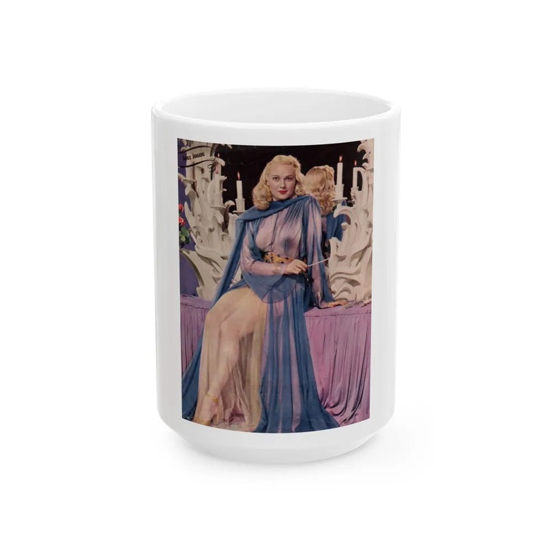 Adele Jergens #128 (Vintage Female Icon) White Coffee Mug