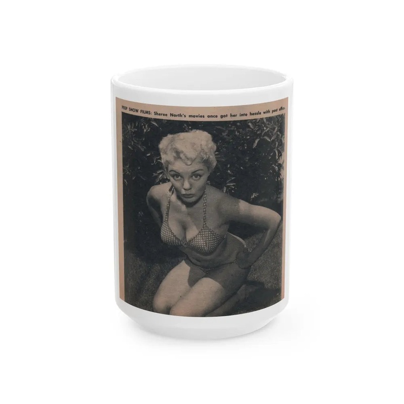 Sheree North #301 – Picture Scope Digest Mag. March ’53 – 1 B&W Photo & Caption (Vintage Female Icon) White Coffee Mug
