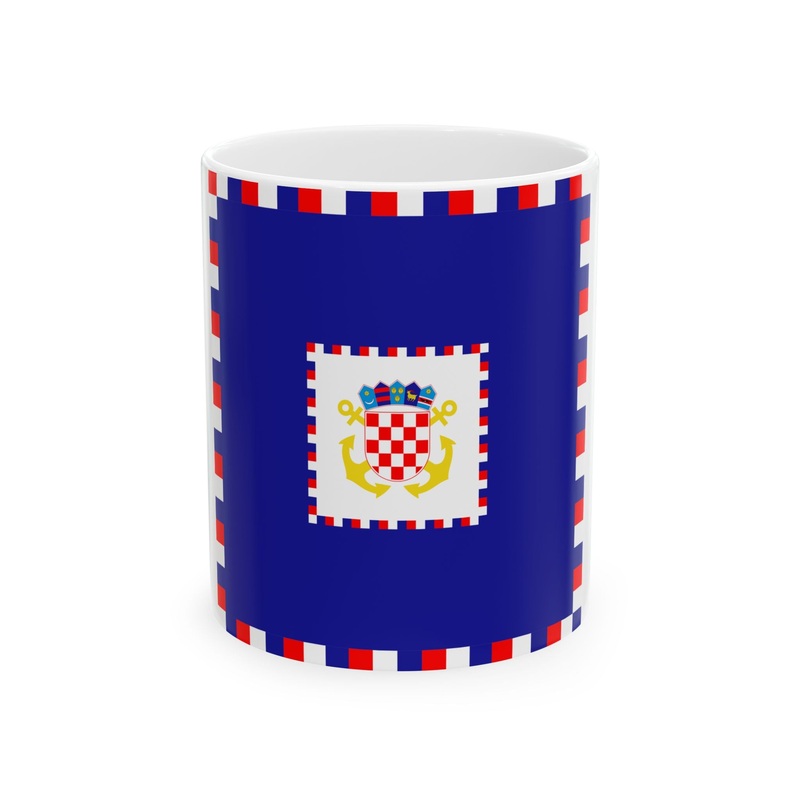 Zastava admirala OS RH (Croatia) White Coffee Mug