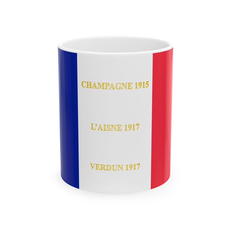 33e regiment dinfanterie coloniale – drapeau (France) White Coffee Mug