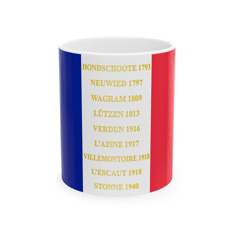 67e regiment dinfanterie de ligne – drapeau (France) White Coffee Mug