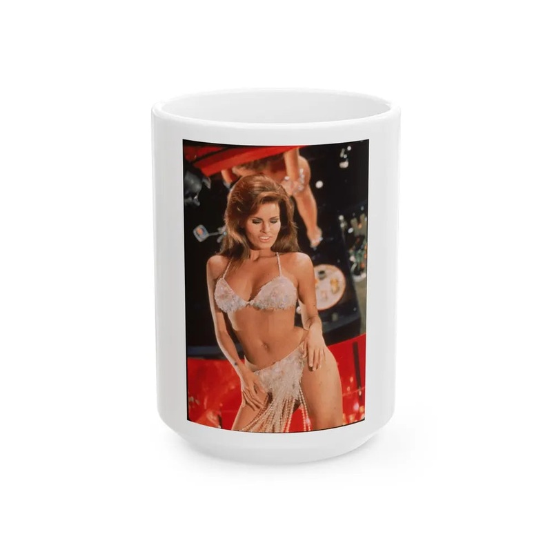 Raquel Welch #277 (Vintage Female Icon) White Coffee Mug