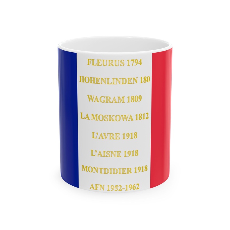 6e regiment de cuirassiers – drapeau (France) White Coffee Mug