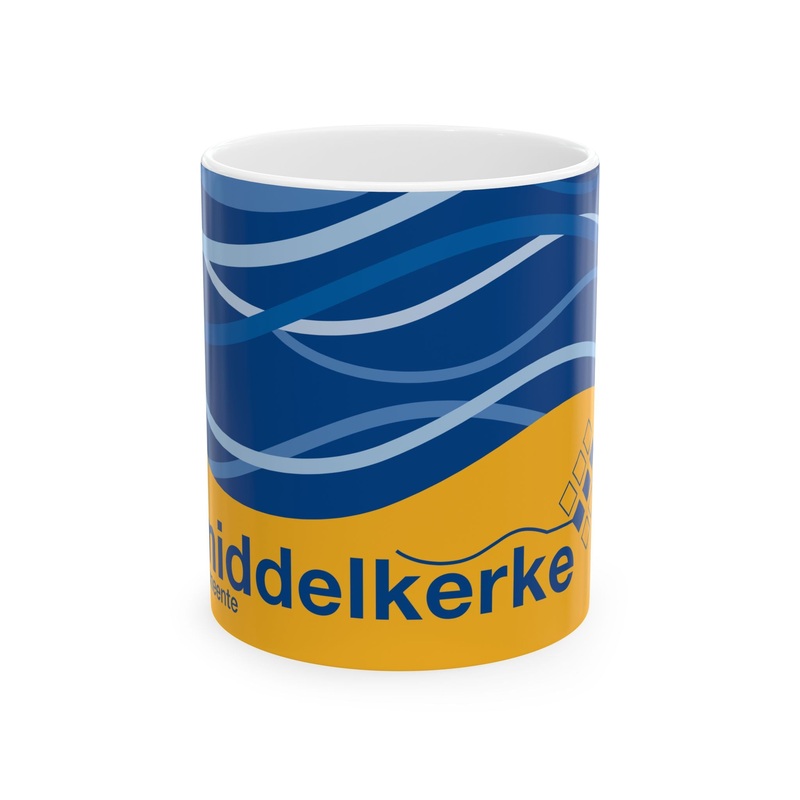 Vlag Middelkerke (Belgium) White Coffee Mug